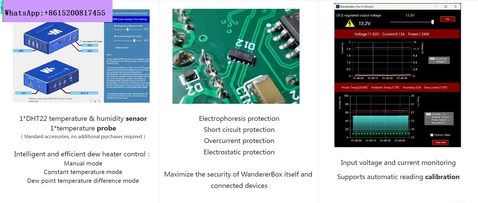 WandererBox PLUS V3 astro USB+DC powerbox ASCOM compatible