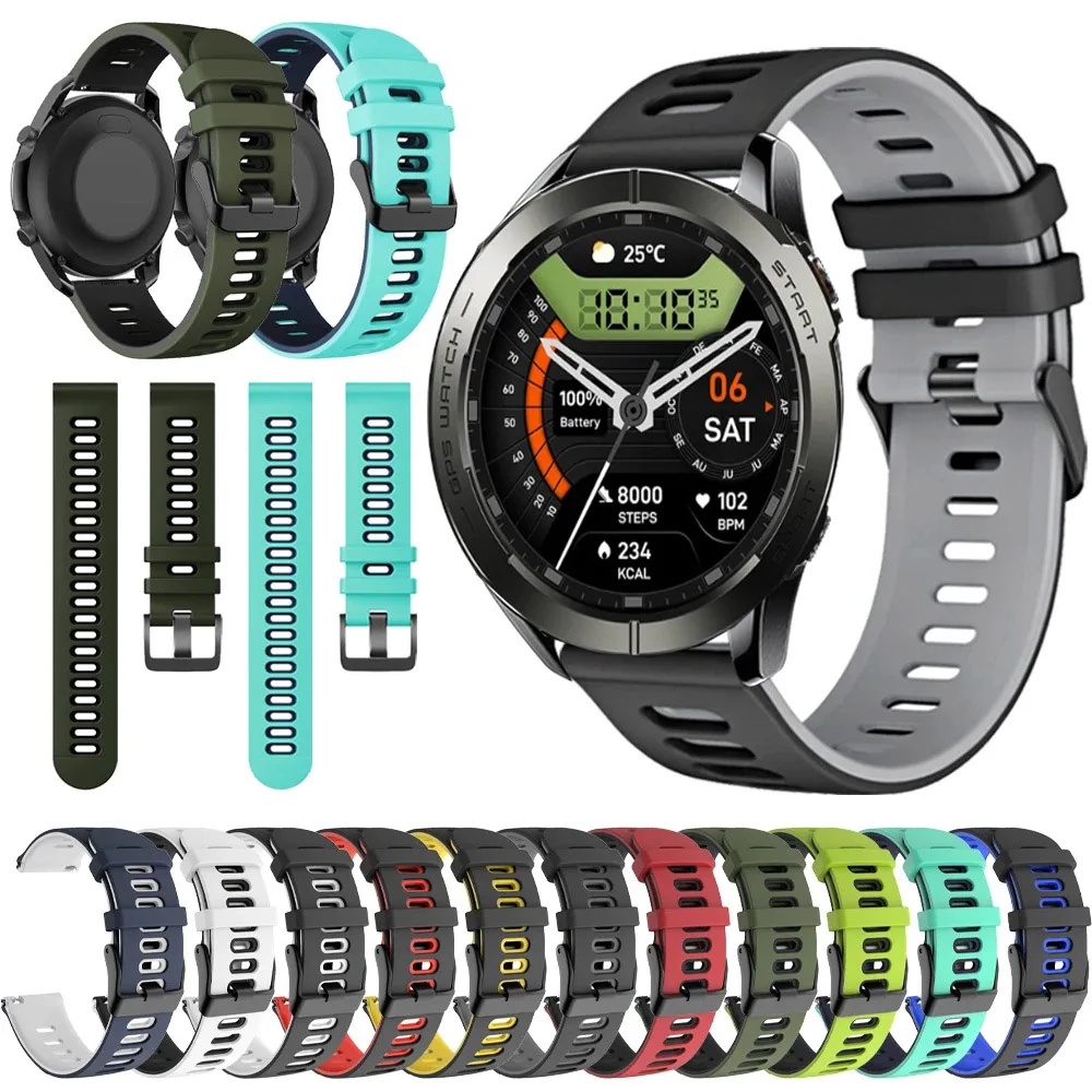 

Sports Rubber Strap for Zeblaze Stratos 3 Pro Swim Silicone Soft Watchband 20mm 22mm Belt Replacement Accessorie