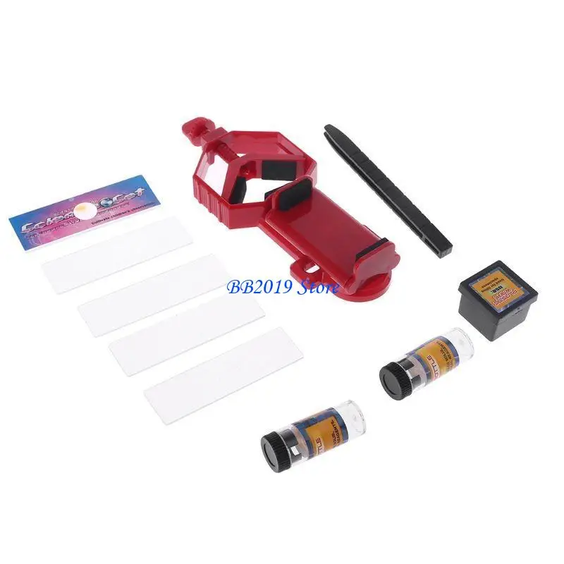 Q0KB 100X-1200X microscópio biológico para titular do telefone com celular brinquedo educacional