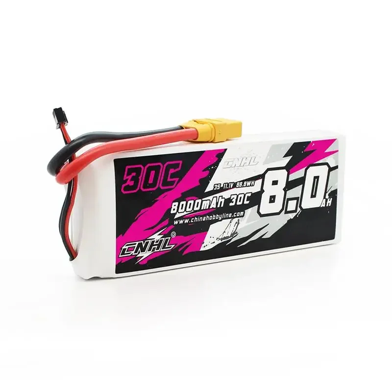 Batería Lipo Soft Pack 8000mah 11.1v 3s 30c con enchufe Xt90