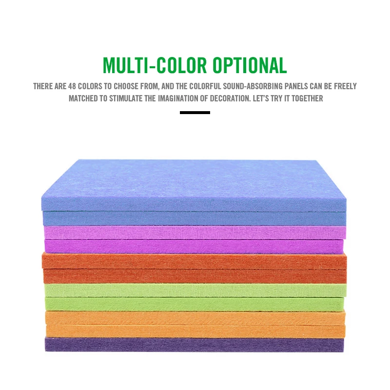 3Pcs Sound Proof Wall Panels Pared Rectangle Acoustic Panel Home Decorative For Living Room Bedroom Studio Insulation Sticker