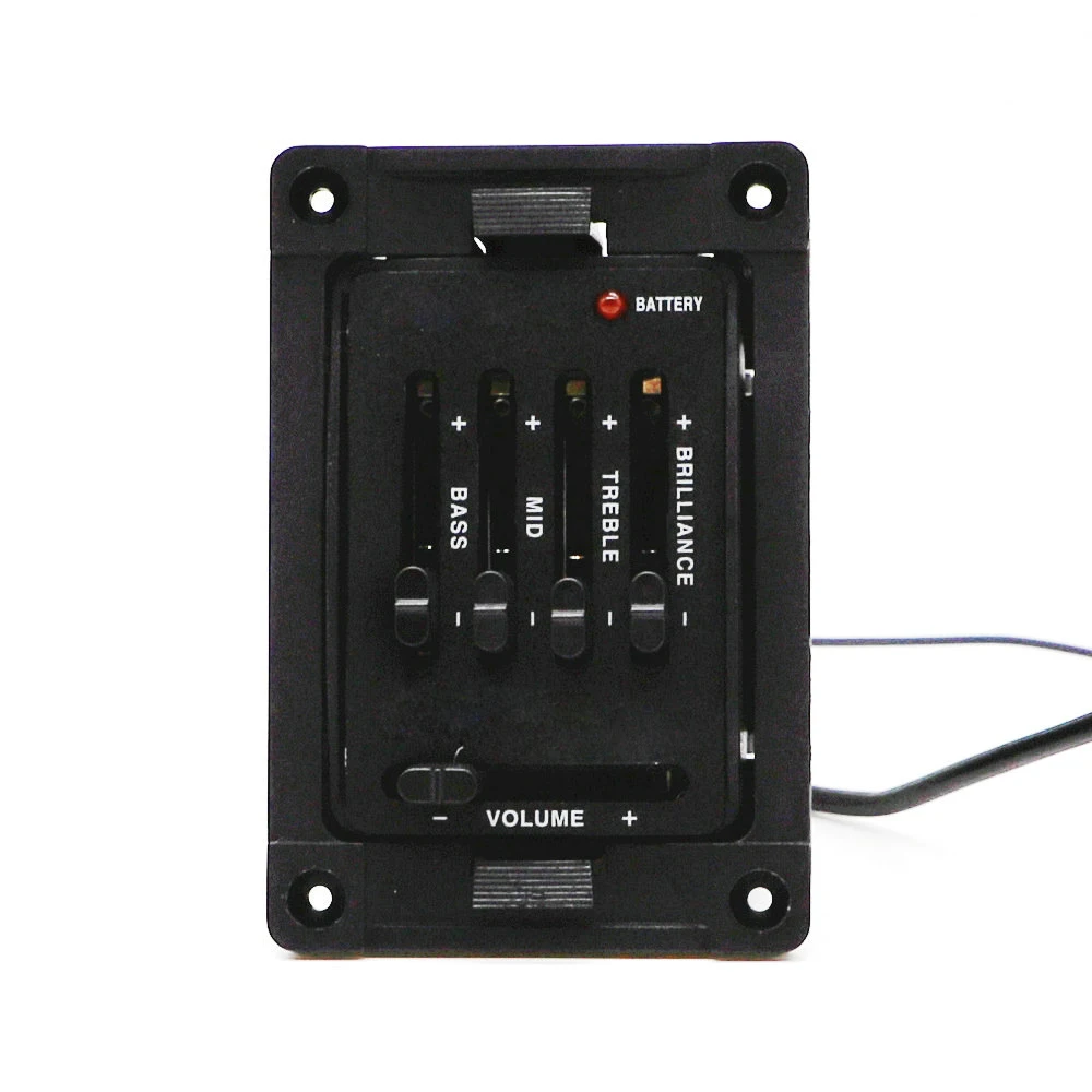 Fishman Classic 4 Acoustic Guitar Pickup Deluxe 4 Band EQ Preamp Bass Middle Treble Brilliance Volume for Classical Guitars