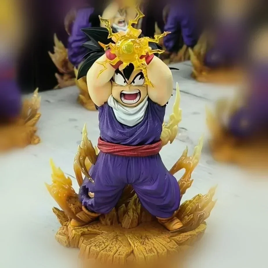 18cm Anime Dragon Ball Mm Studio Gohan Figures Gk Angry Magic Flash Figure Gohan Figurine Ornaments Trend Home Decor Toys Gifts