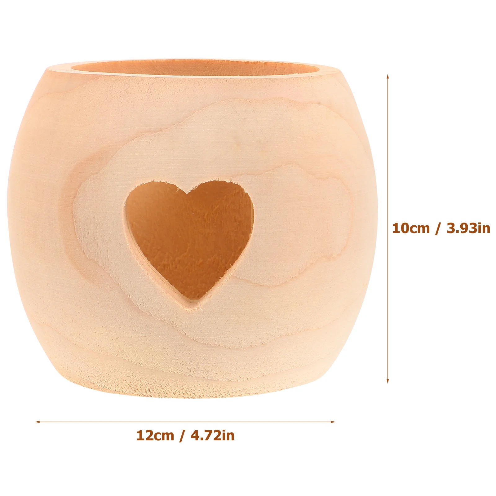 حامل خشبي على شكل قلب حامل عمود شمع ثابت لنافذة غرفة المعيشة وسطح المكتب ومهرجان الحفلات #5