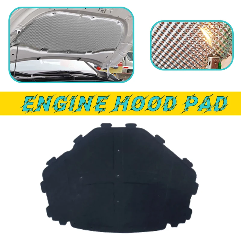 

Car Engine Hood Pad For BMW X5 E70 X6 E71 xDrive30i 2007-2014 2008 Heat Insulation Cotton Mat Pat Fireproof Sound Accessories