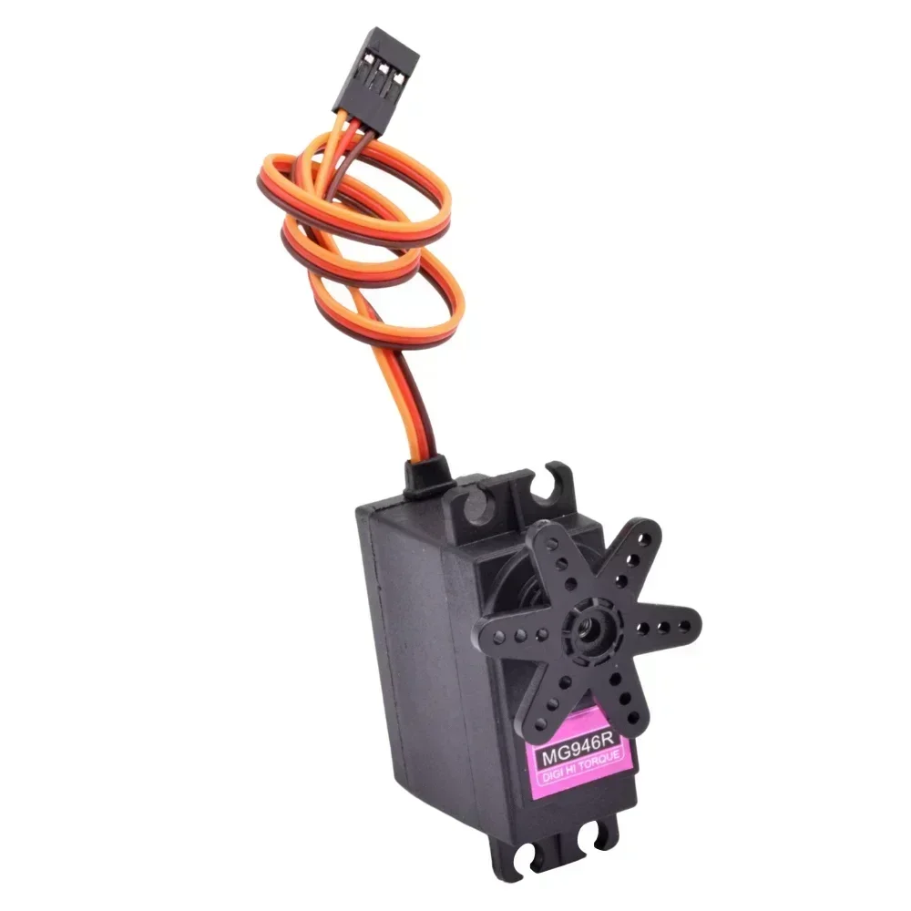 

5pcs MG946R Micro Servo Motor Analog Half All Metal Gear 55g High Torque 13Kg Servomotor DIY RC Robot Truck Car Boat Helicopter