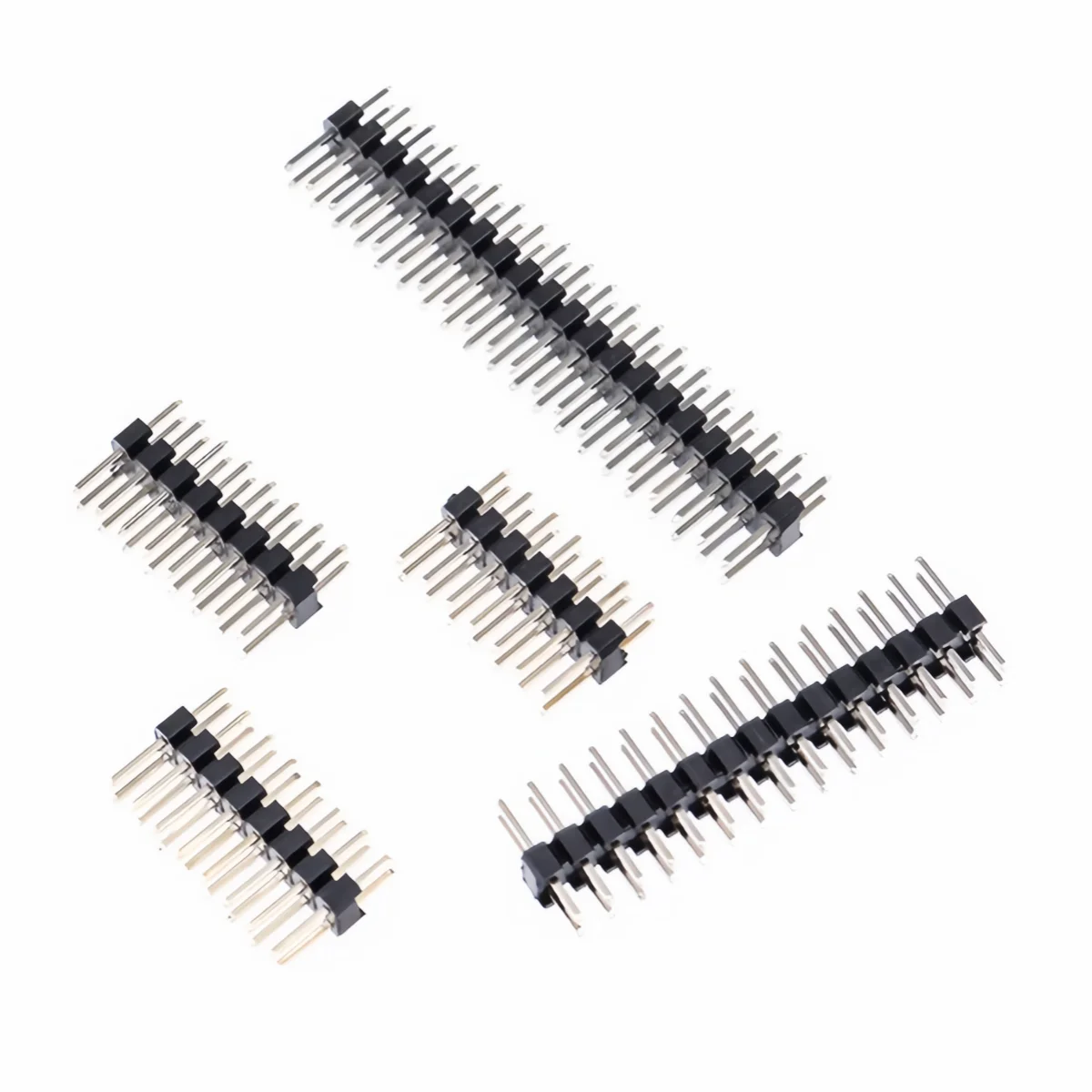 50/20/10Pcs 2.54mm Single Row Male 1/2*40P PCB Board Pin Header Connector Strip Pinheader 2/3/4/5/6/8/10/12/20/40Pin For Arduino