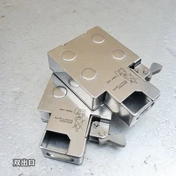 EDC Stainless Steel Insert  Portable Candy Chewing Gun Medicine Box Storage Multifunction EDC Tools
