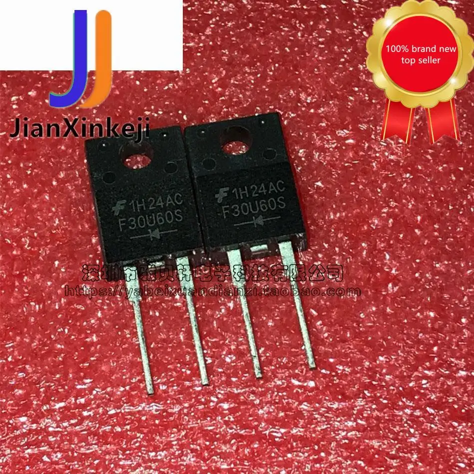 10pcs100% originale nuovo ff30u60s recupero rapido tubo secondario 30A 600V spina diritta TO220F disponibile