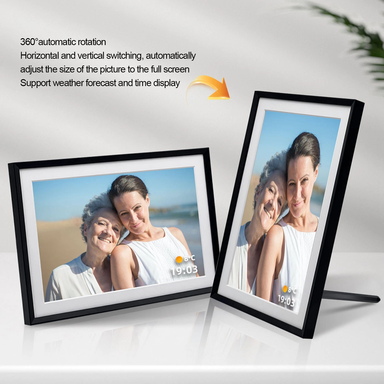 

10.1 Inch Digital Picture Frame HD 1280x800 LED Colorful Lights Wireless Fidelity Digital Picture Frame for Hotel