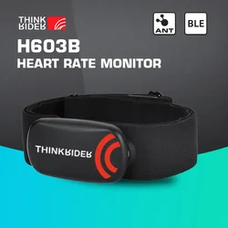 ThinkRider Heart Rate Monitor Chest Strap ANT+ BLE 4.0 Fitness Sensor Compatible Belt Wahoo Polar Garmin Connected Cycl