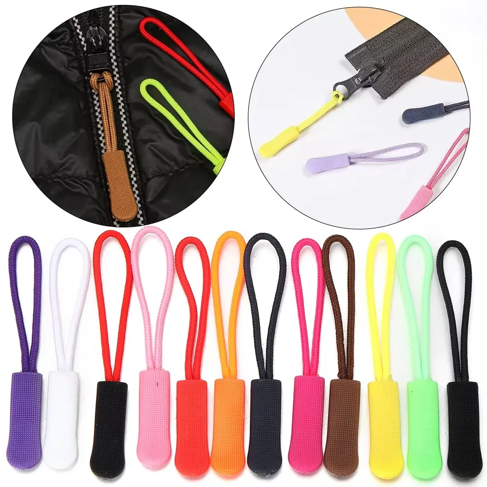10/20/50Pcs Replace Zipper, Drawstring Extender, Backpack, Jacket, Luggage Wallet, Handbag, Travel Bag, Clip On Sportswear
