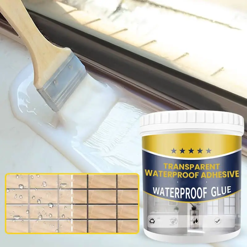 YPZVX Transparent Waterproof Glue Roof Exterior Wall Leak Repair Material Bathroom Bathroom Brick-free Waterproof Coating