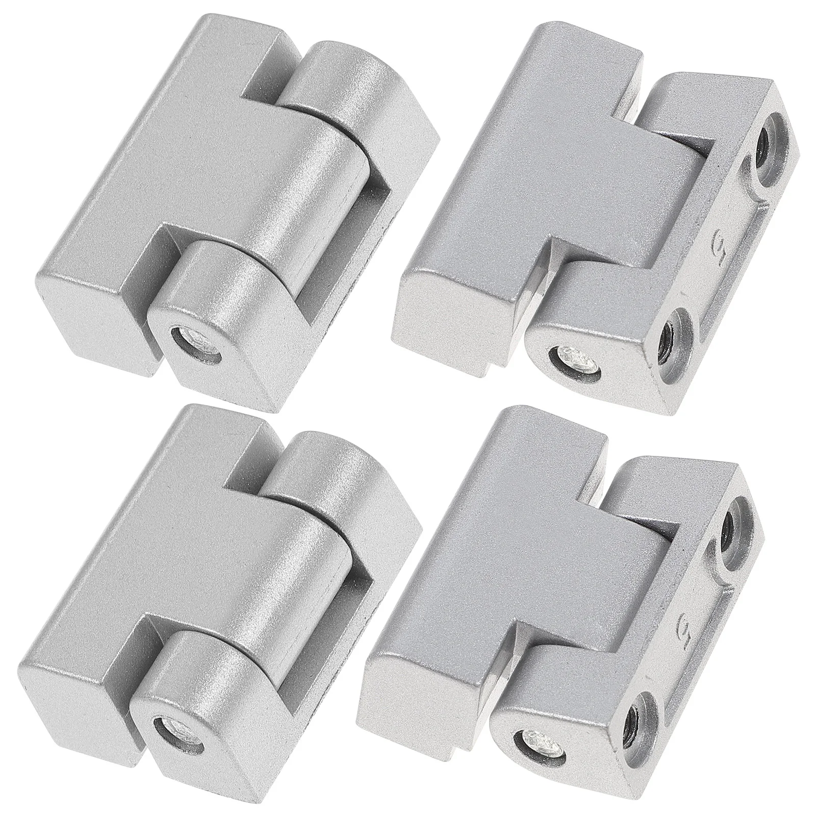 

4pcs Silver Cabinet Door Damping Hinges Reinforced Industrial Replacement For Power Distribution Box Control Cabinet Heavy Duty