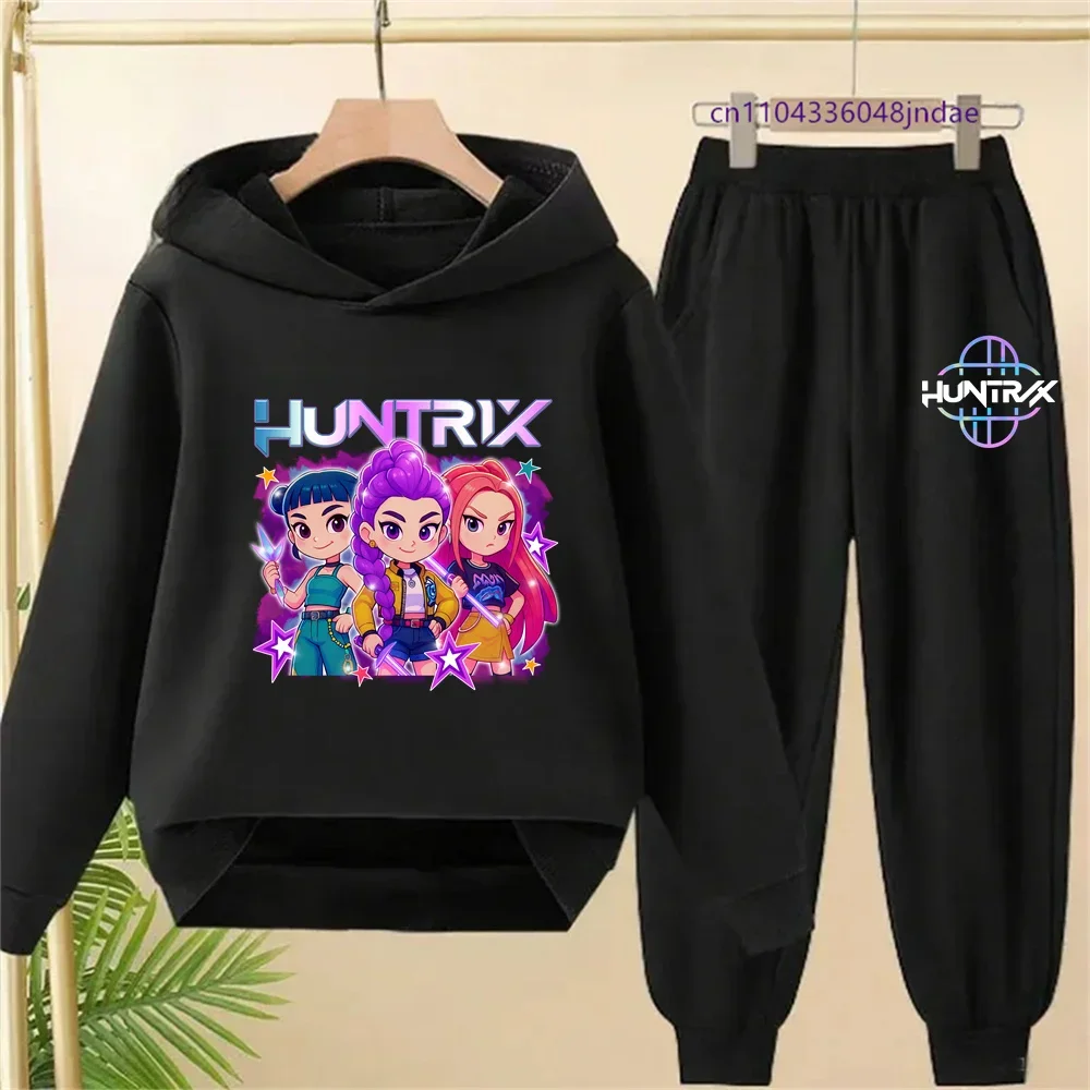 

Girl Outfits Gifts KPop Demon Hunters Toddler Girl Boy Clothes 2025 Movie Graphic Sweatshirts K-Pop Demon Hunters Kids Clothes