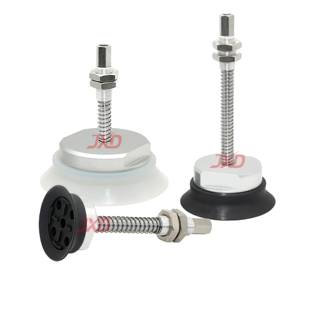 JXD Heavy-Duty Industrial Top-Air-Inlet Vacuum Suction Cup ZPT32/63/100H-J25/50-A18 High-Strength Suction Cup Buffer Fitting Set