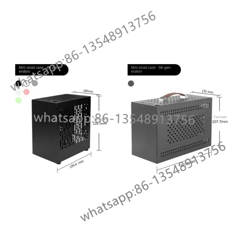 NAS chassis, ITX chassis, customized desktop DIY casings, all aluminum small chassis, horizontal type spot
