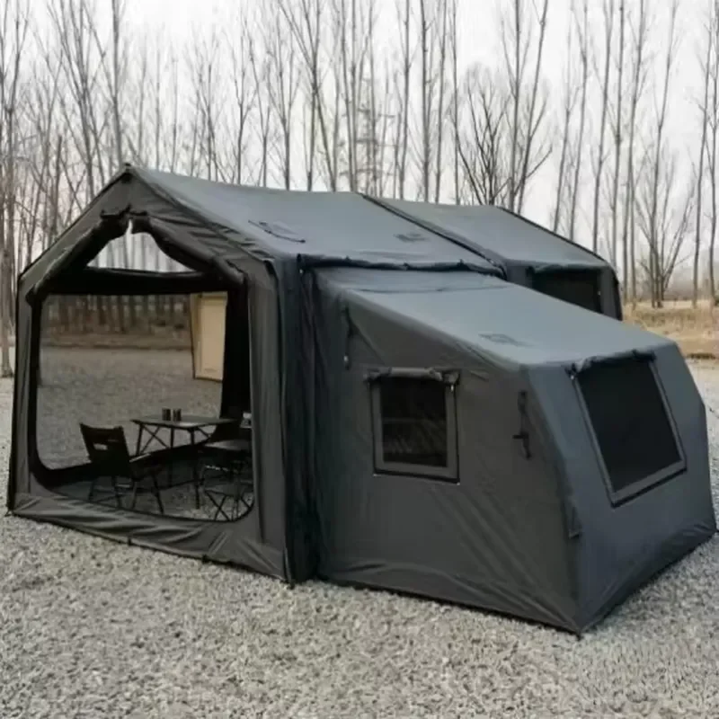 Large Modular Inflatable Waterproof Four-season Tent Building Block Connectable 10+9+5 Square Meters Combined Multi-Color