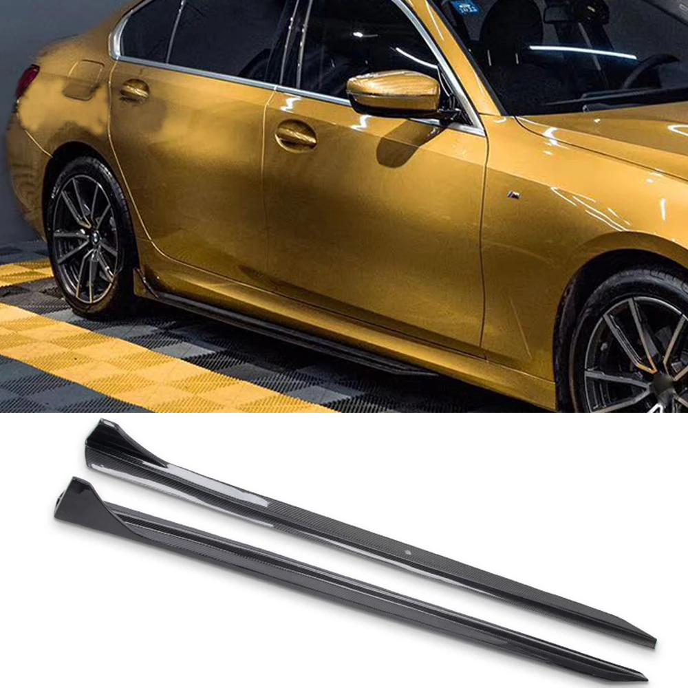 G20 G21 Side Skirt Extensions Lip Carbon Fiber for BMW 3 Series G20 G21 New 3 Series 320 330 340 M Sport 2019 - 2025 Body Kits