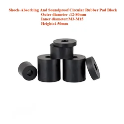 M3-M18 Circular Rubber Damping Pad/Fan Coil Damping Washer/Rubber Damping Pad Shock-Absorbing&Soundproof Machine Foot Washer