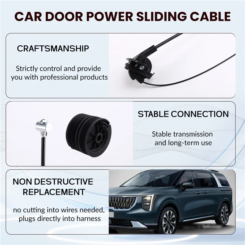 

AU28-Rear Door Power Sliding Lock Actuator Motor Cable Repair Kit For KIA 2015-2020