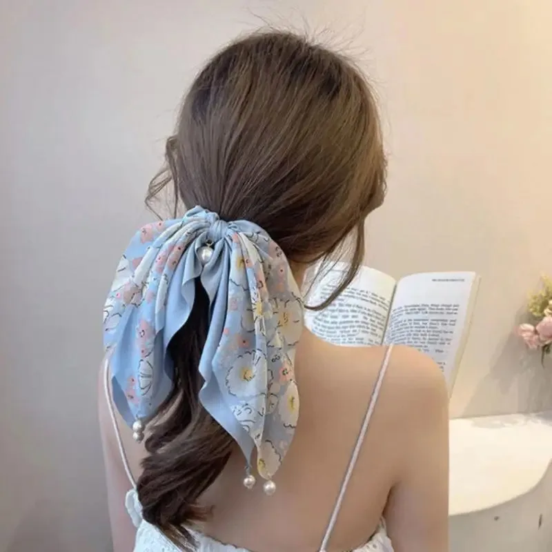 

Тканевый хвост-стример с бантом, дизайн ювелирных изделий и аксессуаров, банты, кольцо для волос, различные цвета, головные уборы, растяжки, веревка для головы с бантом