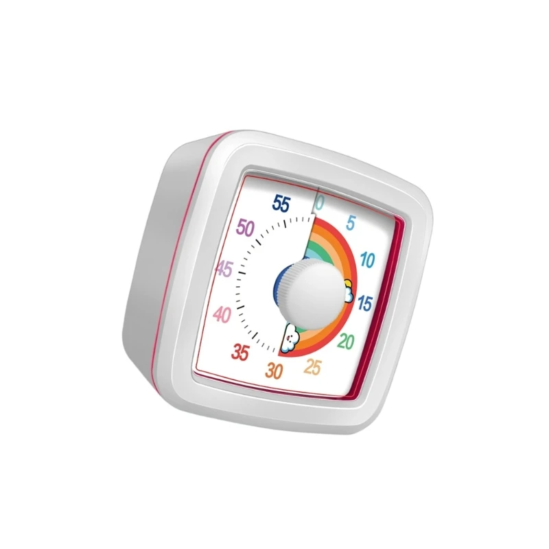F19B Mechanical Rainbows Timers For Childrens Time Management Learning Tool Visual Color Progress No Battery