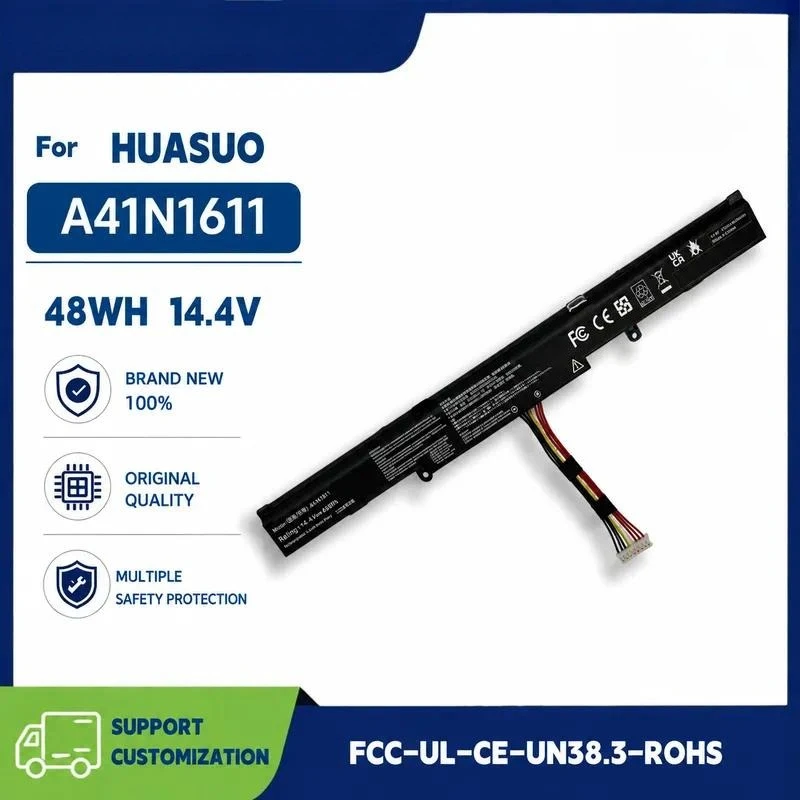 New Laptop Battery A41N1611 for ASUS GL553V GL553VE GL553VD FZ53V ZX73V