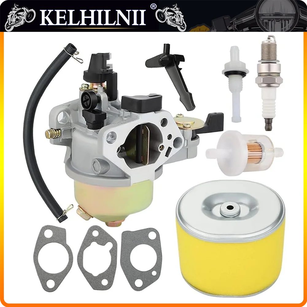 GX340 13HP Carburetor for Honda GX390 11HP GX 340 GX 390 Engines Replace 16100-ZF6-V01 with 17210-ZE3-505 Air Filter Repower Kit