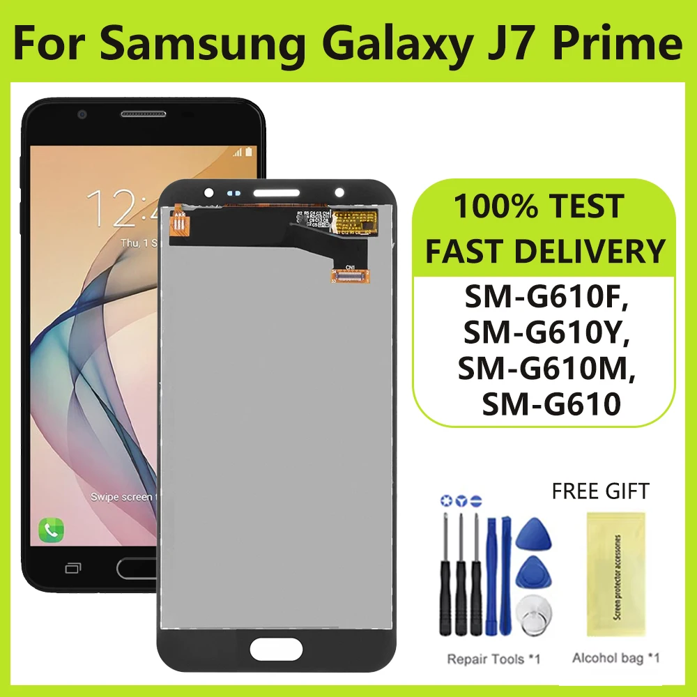 5.5\'\' LCD For Samsung Galaxy J7 Prime G610 G610F SM-G610Y/DS Display Touch Screen Digitizer Assembly