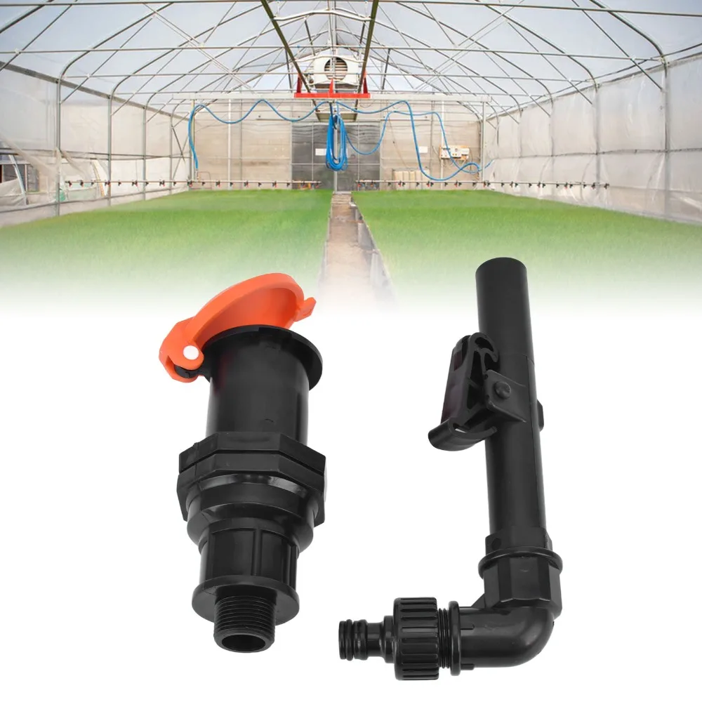 Plastic Hose Water Intake Connector Black DN20 Hose Water Intake Fitting G3/4 Male Thread Water Hose Valve Adapter