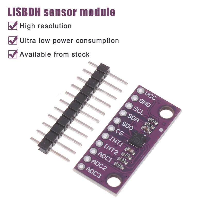 1/3/5Pcs LIS3DSH High-resolution Three-axis Accelerometer Triaxial Accelerometer Module ForArduino