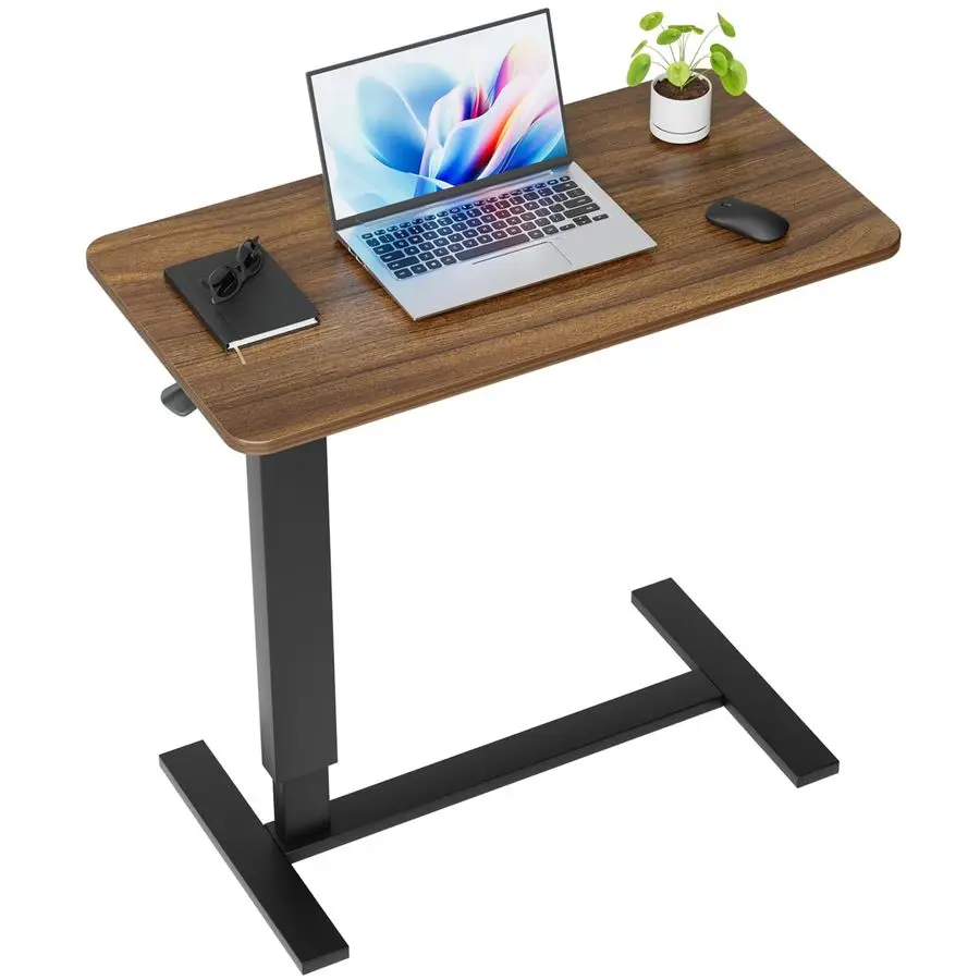 Overbed Bedside Table with Wheels, Adjustable Hospital Over Bed Table, Rolling Laptop Table, Medical Bed Side Table