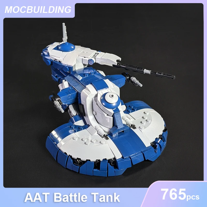 AAT Battle Tank Mini Scale Model MOC Building Blocks DIY Assemble Bricks Creative Educational Display Collection Xmas Toys Gifts