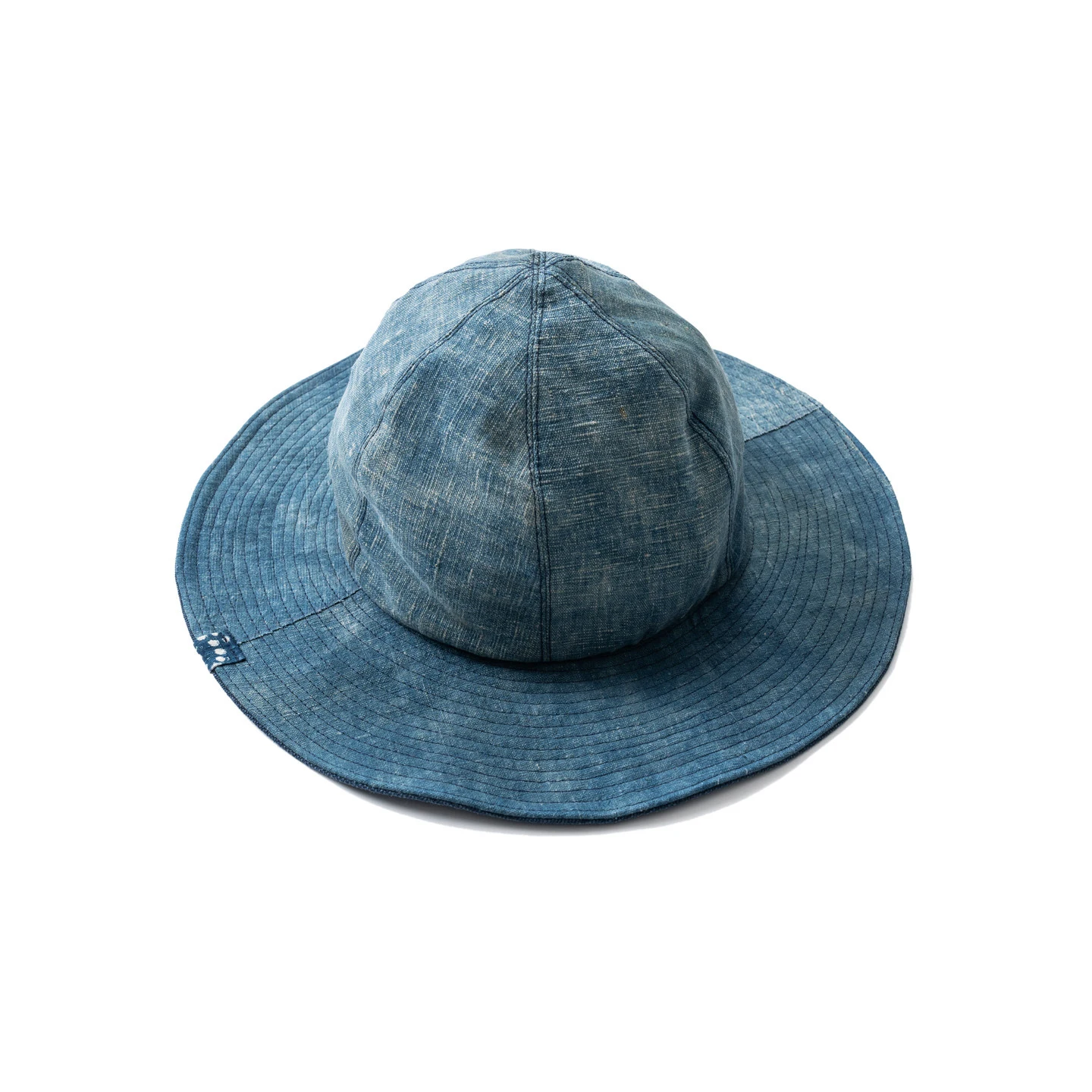 

Retro Indigo Washed Fisherman Hat for Men and Women Summer Wide Brimmed Sun Hat Blue Dyed Basin Hat