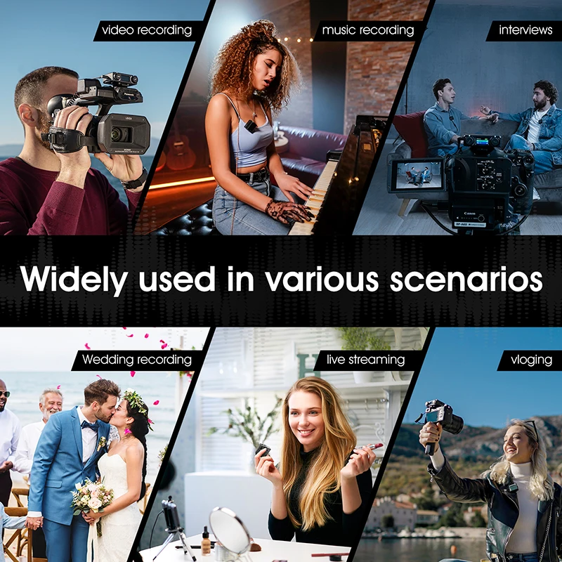 Hollyland Lark 150 DUO 2.4Ghz Microphone White Wireless Microphone For Live Interview Vlog Photography 2 Transmitter 1 Receiver