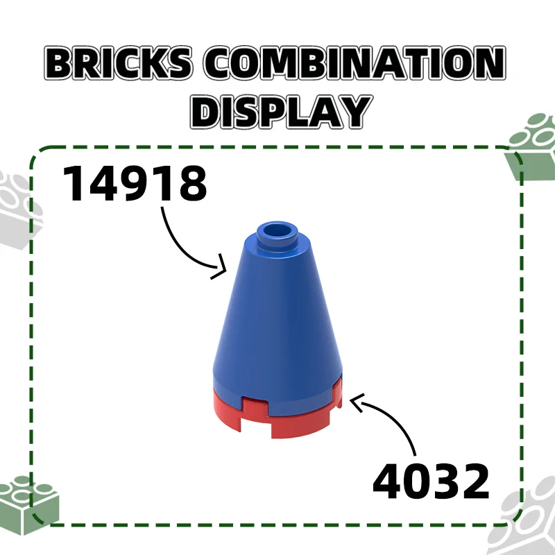 Wange 4032 100g/249PCS Round 2 X 2 with Axle Hole Building Blocks Moc Parts Compatible with Bricks DIY Children Assembly Plane