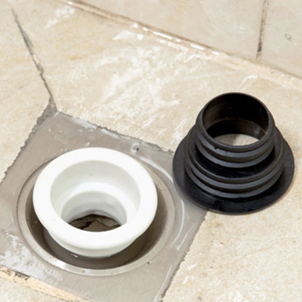 

5 Pcs Sewer Pipe Seal TPR Material Odor Resistant Drain Plug Kitchen Bathroom Waterproof Leak Proof Sealing Ring Floor Connector
