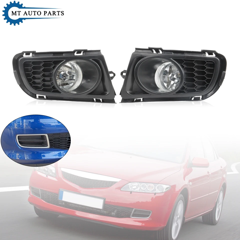 

MTAP High Quality Fog Lamp Fog Light Front Bumper Lamp For MAZDA 6 Sedan GG1 2006 2007 2008 2009 2010 2.0L Foglamp With Bulbs