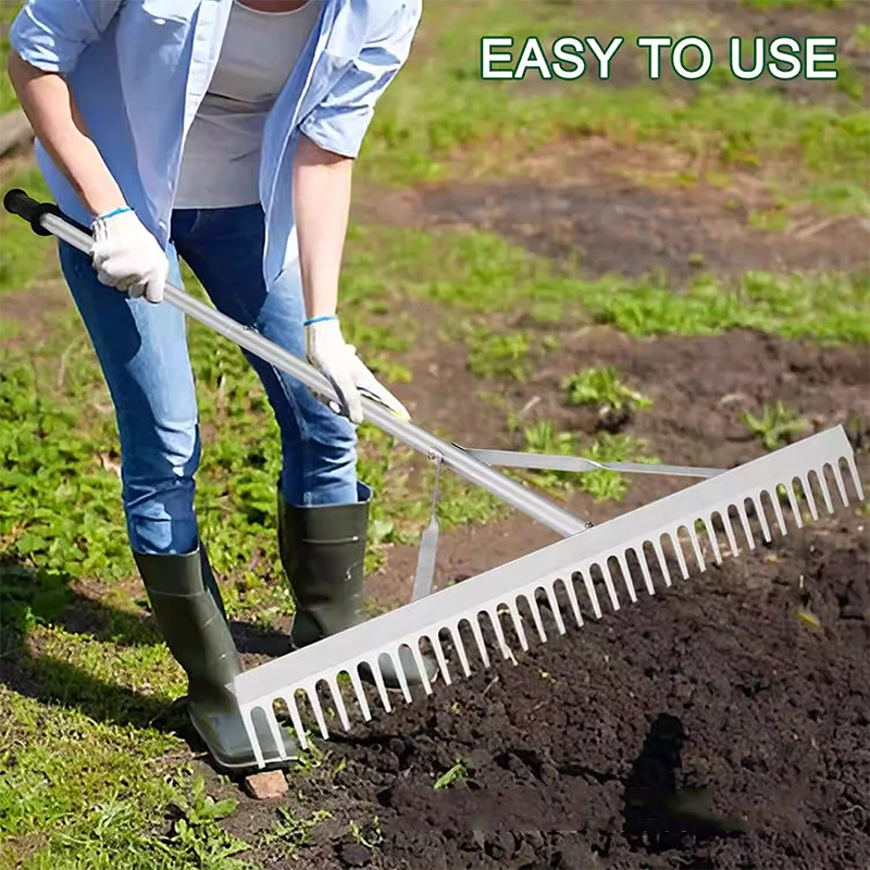 أشعل النار المناظر الطبيعية من الألومنيوم، أشعل النار على شكل أوراق الشجر، أشعل النار لتخفيف التربة، أداة مزرعة يدوية للحديقة، تخفيف التربة وتنظيف القمامة