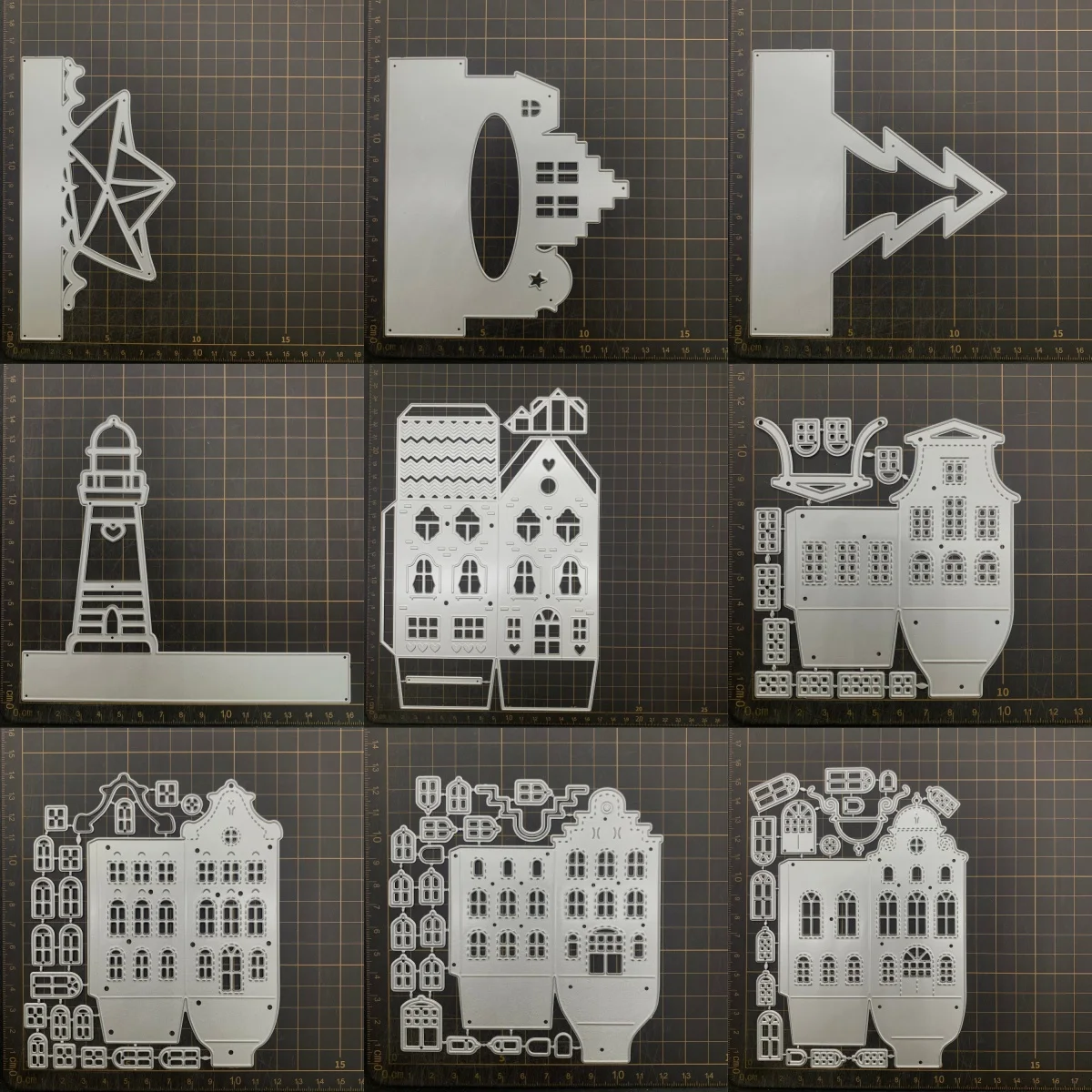 

9 kinds House Lighthouse Metal Cutting Dies Stencils For DIY Scrapbooking Decorative Embossing Handcraft Die CutsTemplate