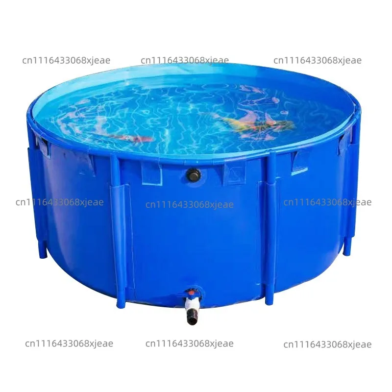 Collapsible Fish Tank 1400 Liter Diameter 150cm X Height 80cm Fresh/Salt Water Breeding Round Plastic Fish Pond