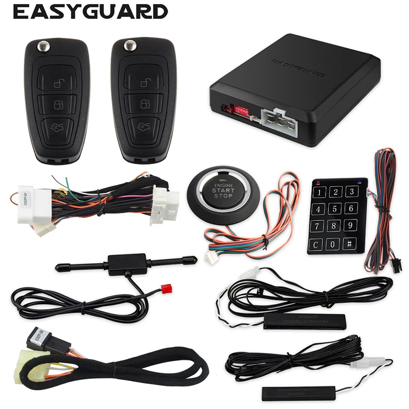 EASYGUARD Remote start car alarm  fits for ford cars Fiesta 2011-2017 ecosport