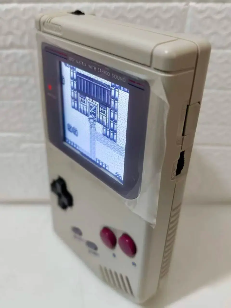 2,6 Zoll IPS-Bildschirm Original GB-Spielkonsole für Gameboys Klassisches Grau