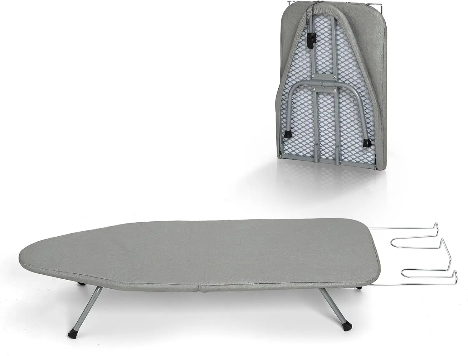 

Tabletop Ironing Board with Iron Rest, Small Ironing Board Foldable with Heat Resistant Cover, Mini