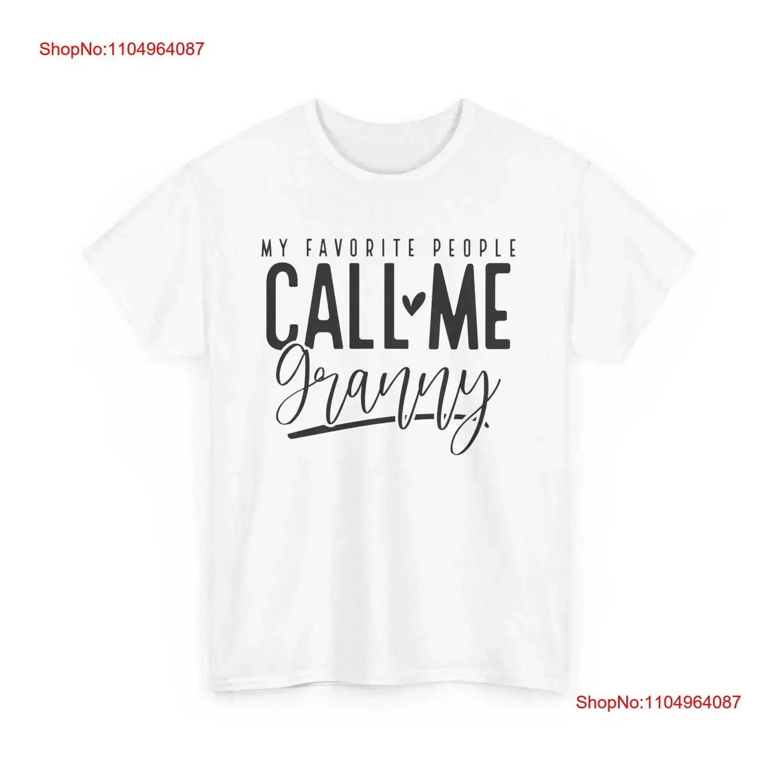 

Granny T Shirt My Favorite People Call Me Cute Grandparents vintage Washed Stretched Comfortable Versatile streetwear Casual