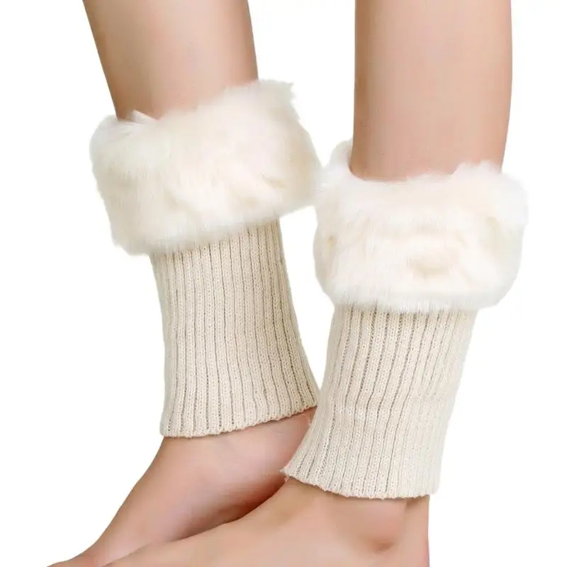 Calzini isolanti termici scaldamuscoli invernali in acrilico peluche 652F per attività all'aperto Uso domestico Scaldamuscoli in