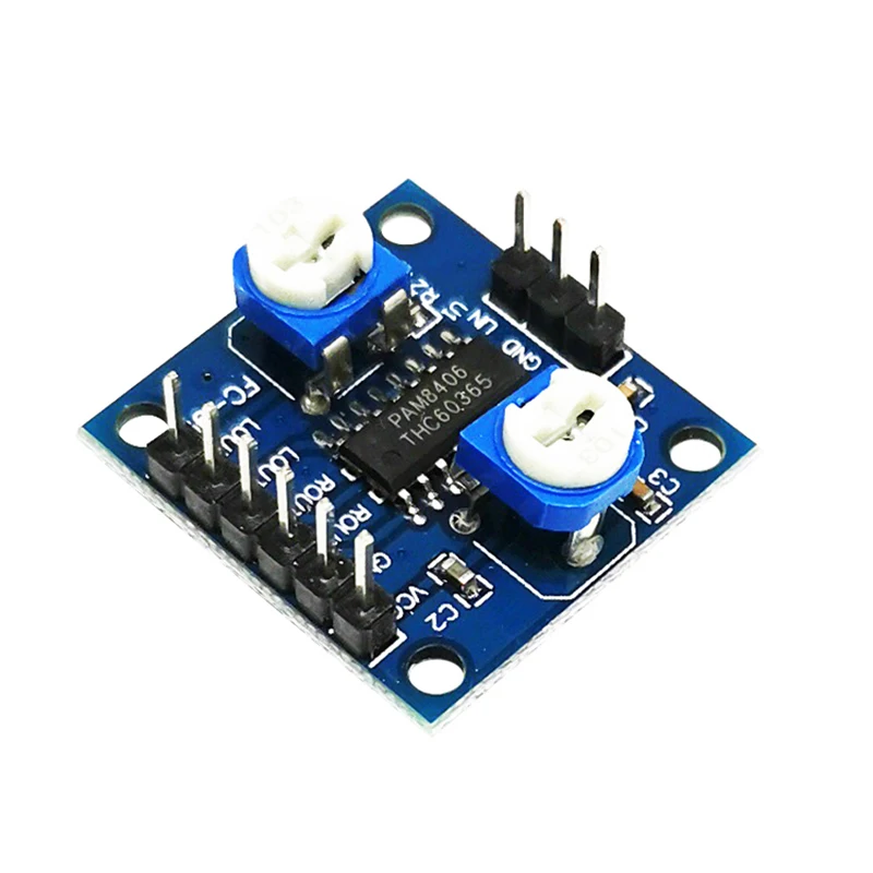 1PCS PAM8406 Digital Amplifier Board With Volume Potentiometer 5Wx2 Stereo