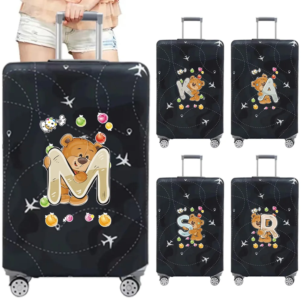 

Travel Bag Set Suitable for 18-32 Inch Elastic Fabric Cover Travel Accessories Luggage Protection Cover Cartoon Bear Series
