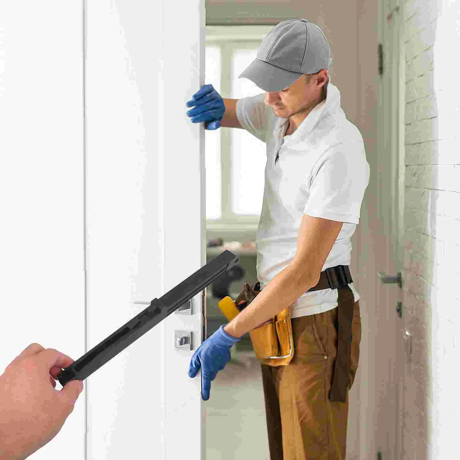 

2 Pcs Barn Door Close Mechanism Spring Buffer Through Damping Hole-Free Stopper